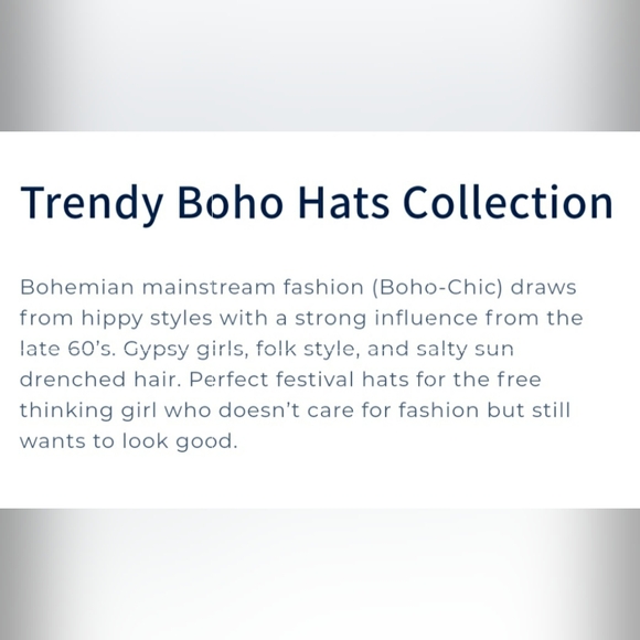 BOHO HAT & 2 HATBANDS - Picture 6 of 11